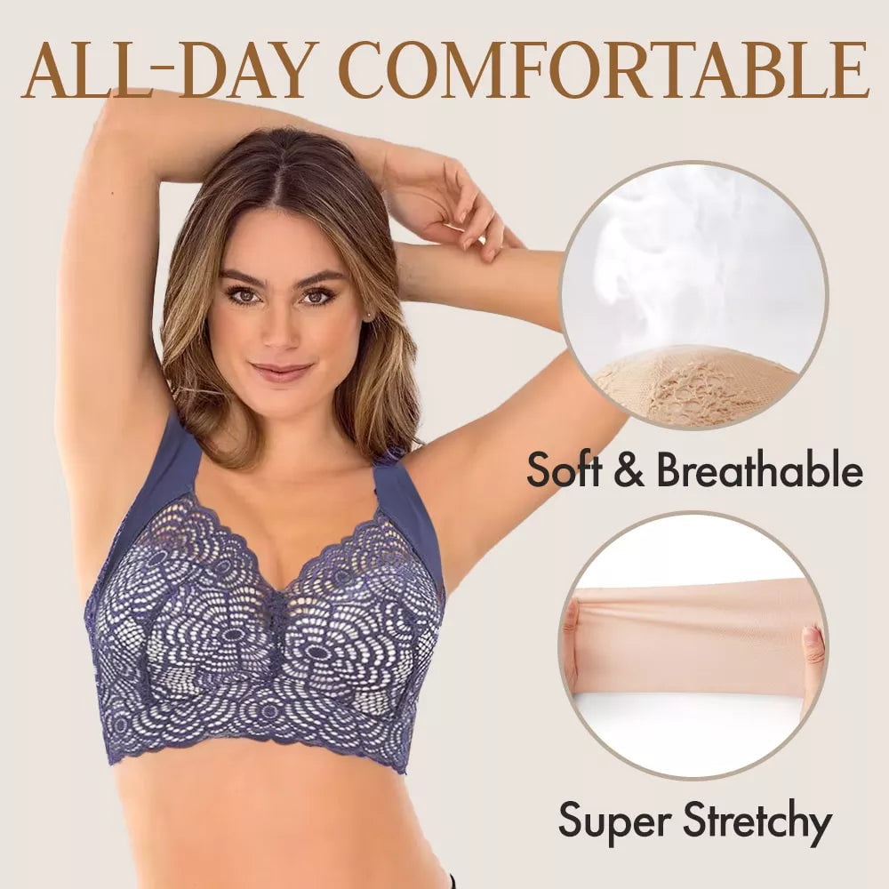 🔥LAST DAY BUY 1 GET 2 FREE(ADD 3 TO THE CART)🔥-🔥ULTIMATE LIFT STRETCH FULL-FIGURE SEAMLESS LACE CUT-OUT BRA