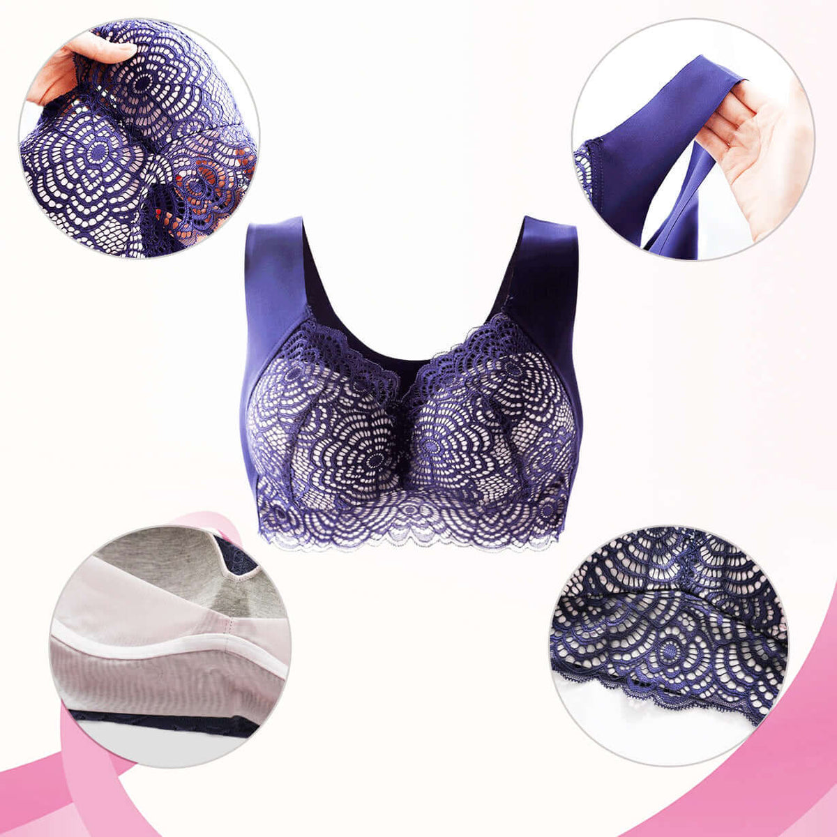 🔥LAST DAY BUY 1 GET 2 FREE(ADD 3 TO THE CART)🔥-🔥ULTIMATE LIFT STRETCH FULL-FIGURE SEAMLESS LACE CUT-OUT BRA