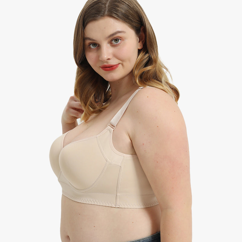 Push-Up Back Smoothing Bra - Beige(2 PACK）