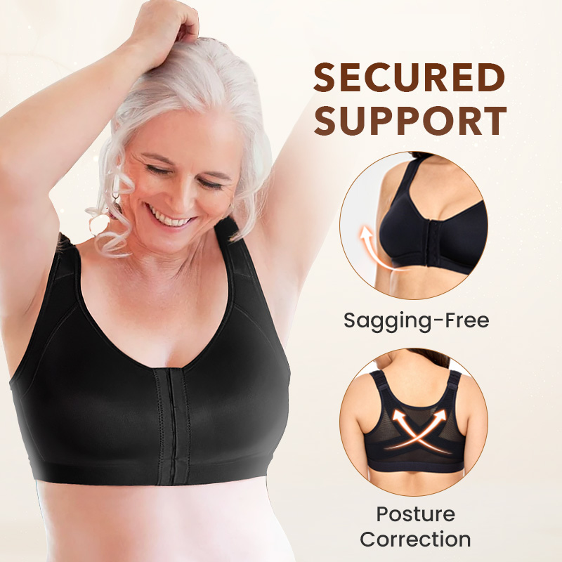 SENIORSBRA®Women&#39;s 18-Hour Front Closure Wireless Back Support Posture Full Coverage Bra(BUY ONE GET TWO FREE)