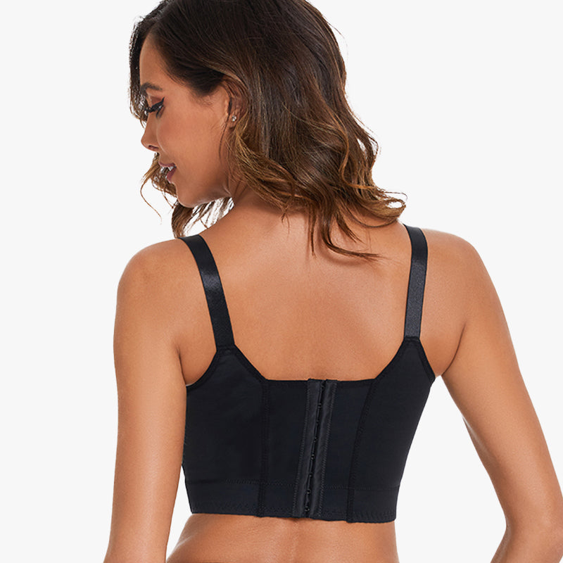 Push-Up Back Smoothing Bra-Black