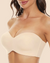 Full Support Non-Slip Convertible Bandeau Bra-Beige