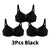 Plus Size Cooling Full Coverage Minimizer Bra -Black (3 Pack)