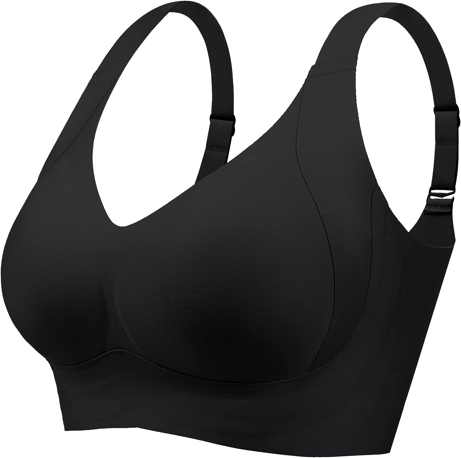 Seniorsbra®Enhanced W Support Adjustment Comfort Bra -Mocha+Black+Pink (3 Pack)