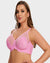 Full Coverage Lace Minimizer Bra - Mermaid Pink+Pink (2 PACK)