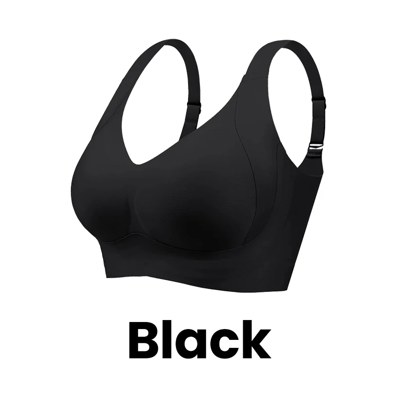 Seniorsbra®Enhanced W Support Adjustment Comfort Bra -Black