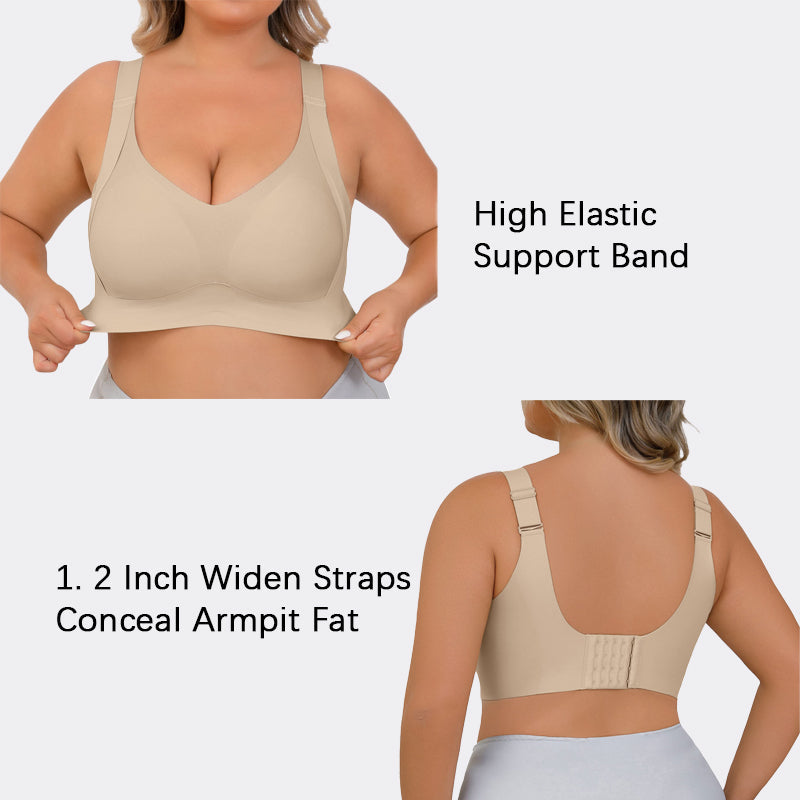 Seniorsbra®Enhanced W Support Adjustment Comfort Bra -Mocha