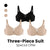 Plus Size Cooling Full Coverage Minimizer Bra -Skin+Skin+Black (3 Pack)