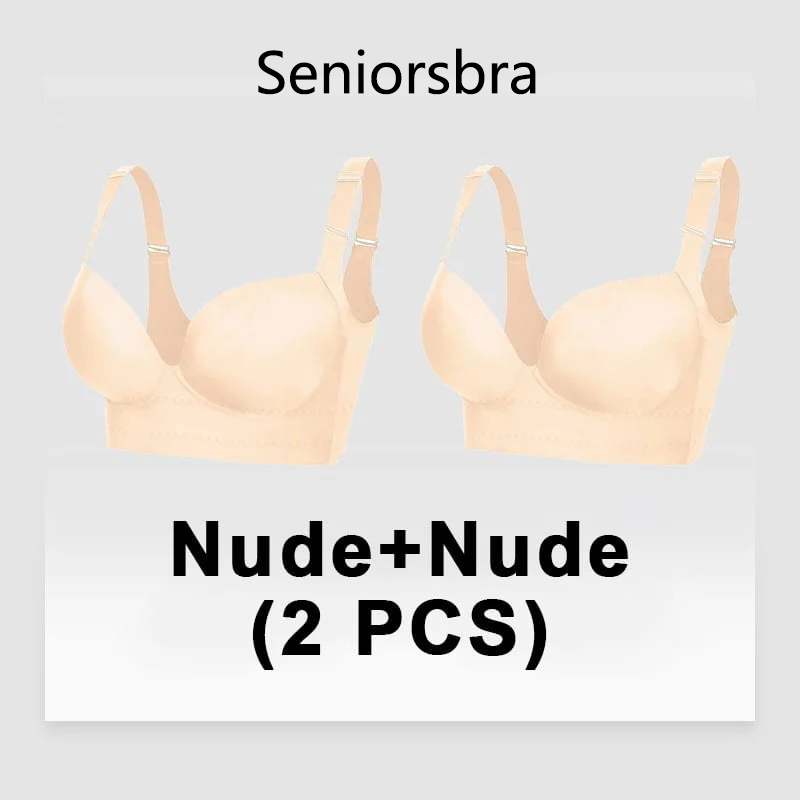 Push-Up Back Smoothing Bra - Nude(2 PACK）