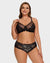 Full Coverage Lace Black Minimizer Bra