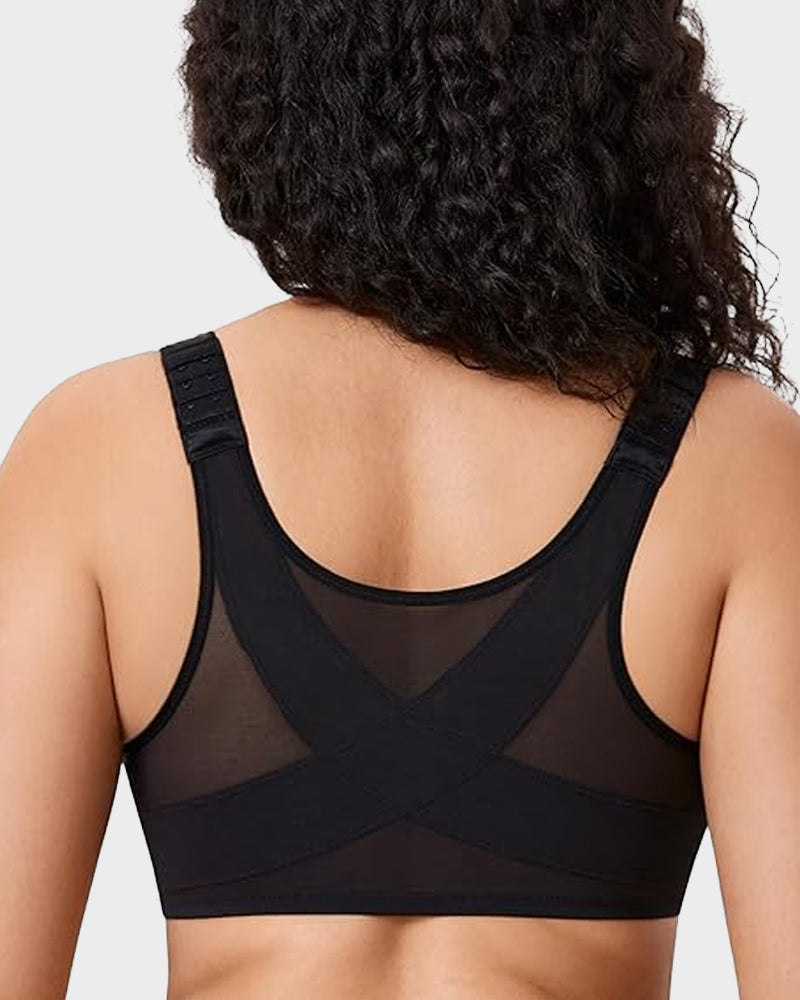 Seniorsbra®Front Closure Wireless Back Support Plunge Bra