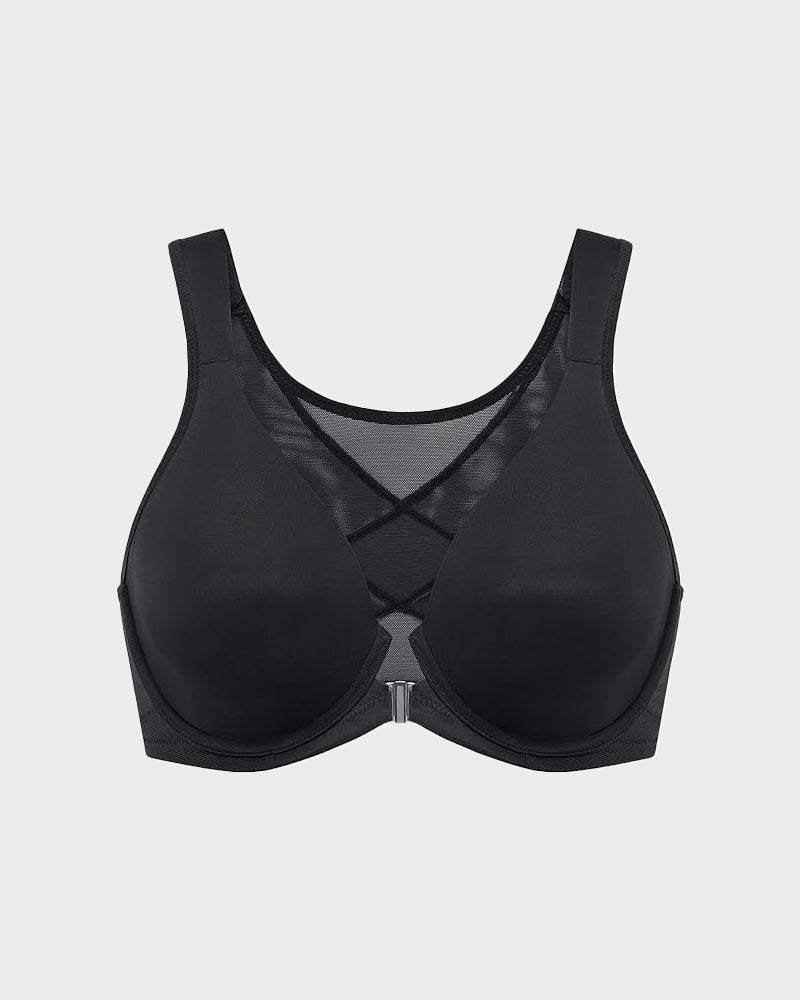 Seniorsbra®Front Closure Wireless Back Support Plunge Bra