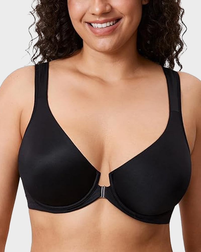 Seniorsbra®Front Closure Wireless Back Support Plunge Bra