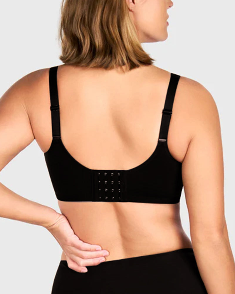 Plus Size Cooling Full Coverage Minimizer Bra -Skin+Black+Red (3 Pack)