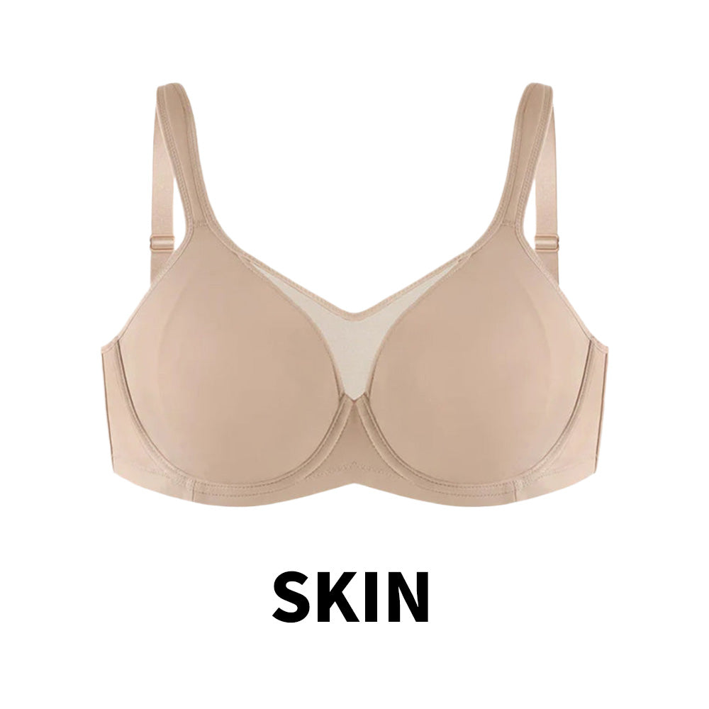 Plus Size Cooling Full Coverage Minimizer Bra -Skin