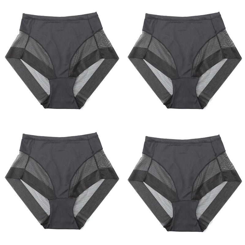 Pay 1 Get 4(4packs) High Waist Ice Silk Seamless Shaping Briefs--Last Day 49% OFF