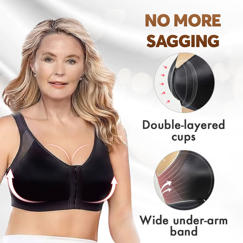 SENIORSBRA®Women&#39;s 18-Hour Front Closure Wireless Back Support Posture Full Coverage Bra(BUY ONE GET TWO FREE)