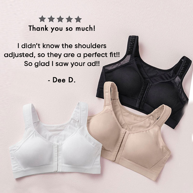 SENIORSBRA®Women&#39;s 18-Hour Front Closure Wireless Back Support Posture Full Coverage Bra(BUY ONE GET TWO FREE)