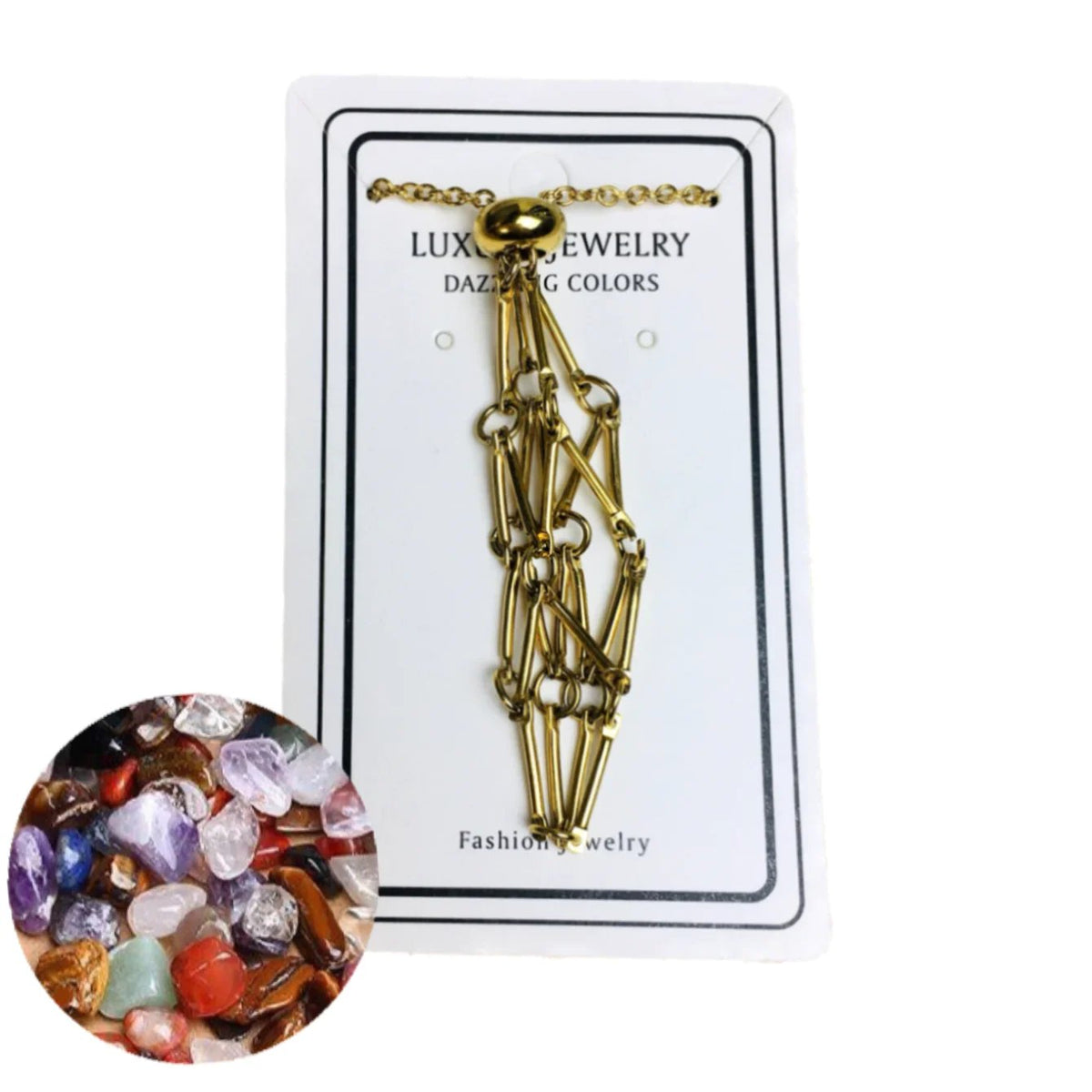 🎁2023 Crystal Stone Holder Necklace - Free (Crystal) Gift Included🎁