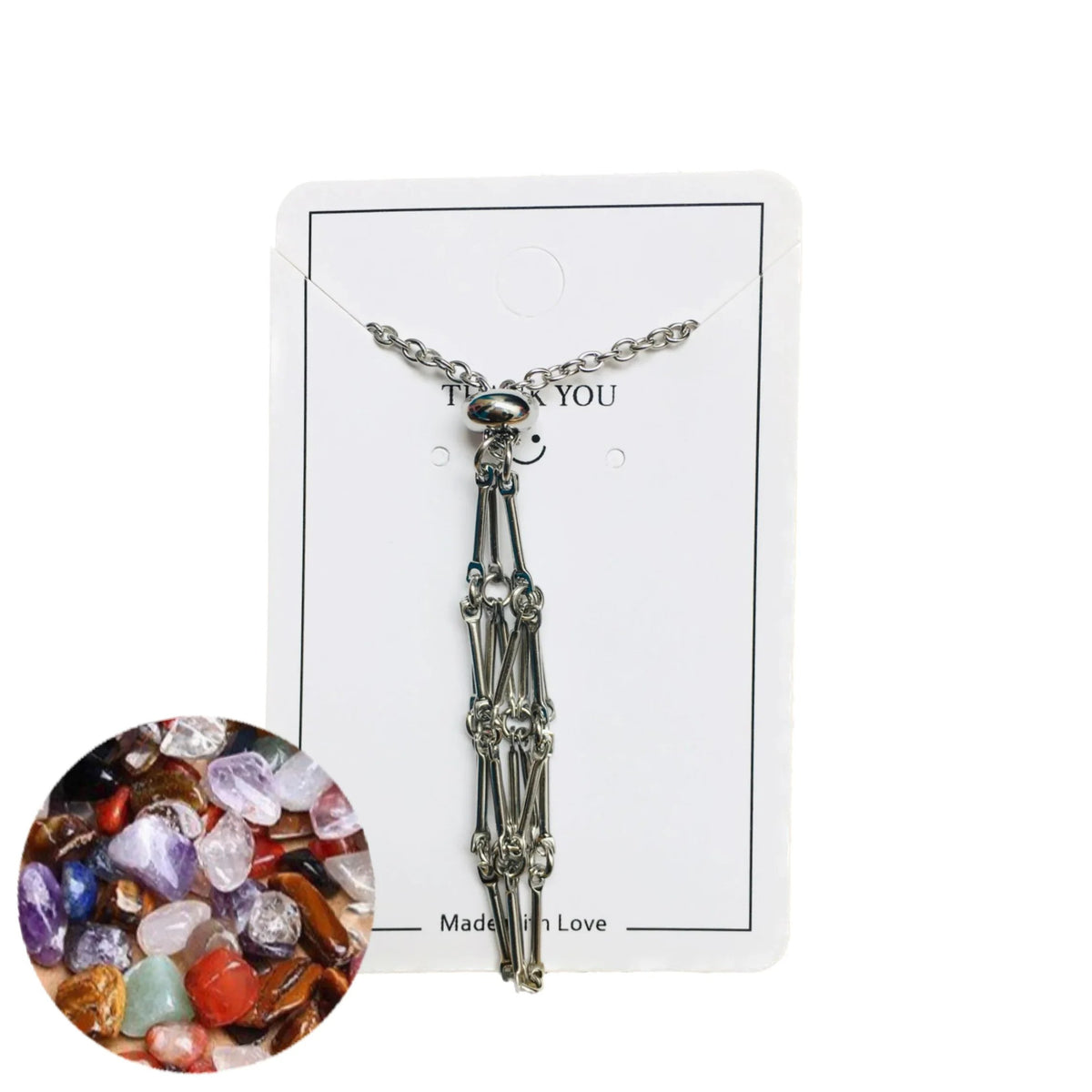 🎁2023 Crystal Stone Holder Necklace - Free (Crystal) Gift Included🎁