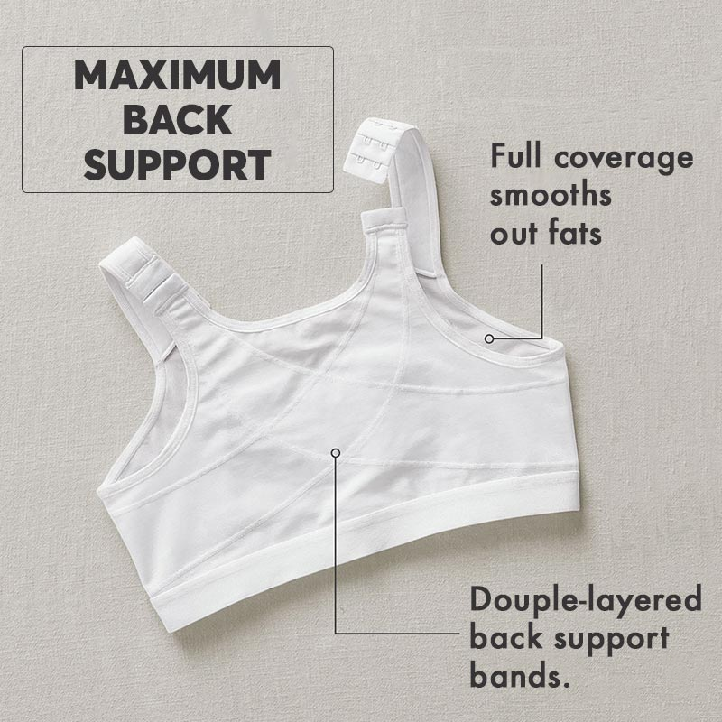  ANMUR Front Closure Bras for Seniors with Arthritis Plus Size  Sports Bra Back Support Bra Wireless Nursing Bra for Women (Color : White,  Size : Medium) : Clothing, Shoes & Jewelry