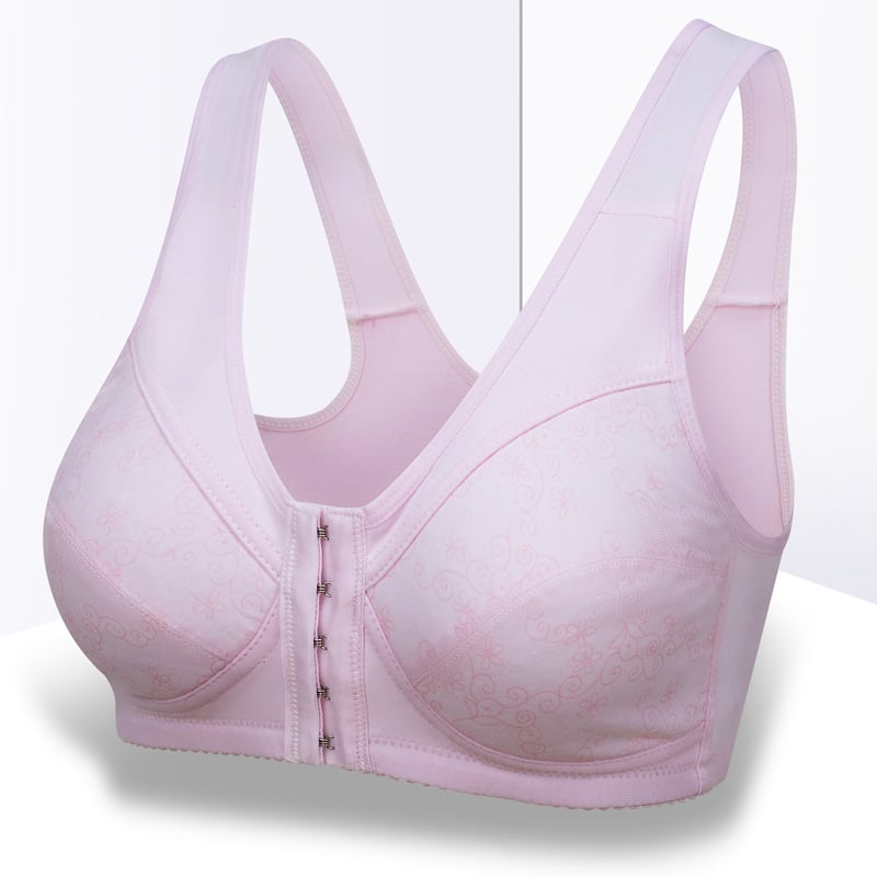 🔥Christmas Sale Buy 1 Get 2 Free Now🔥Design for Seniors Front Closure Cotton Bra