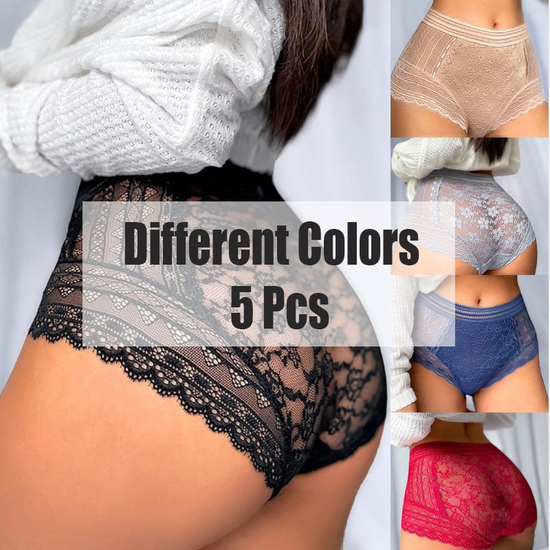 Pay 1 Get 3(3packs) Floral lace see-through panties