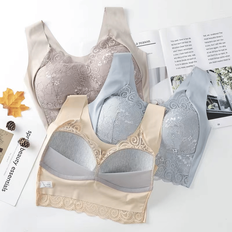 SENIORSBRA®Seamless Bra Wireless Push Up Lace Bra