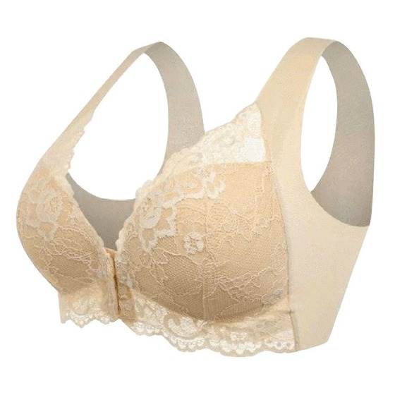 SENIORSBRA®E-FRONT CLOSURE BREATHABLE &#39;5D&#39; SHAPING PUSH UP BRA(BUY ONE GET TWO FREE) -Black