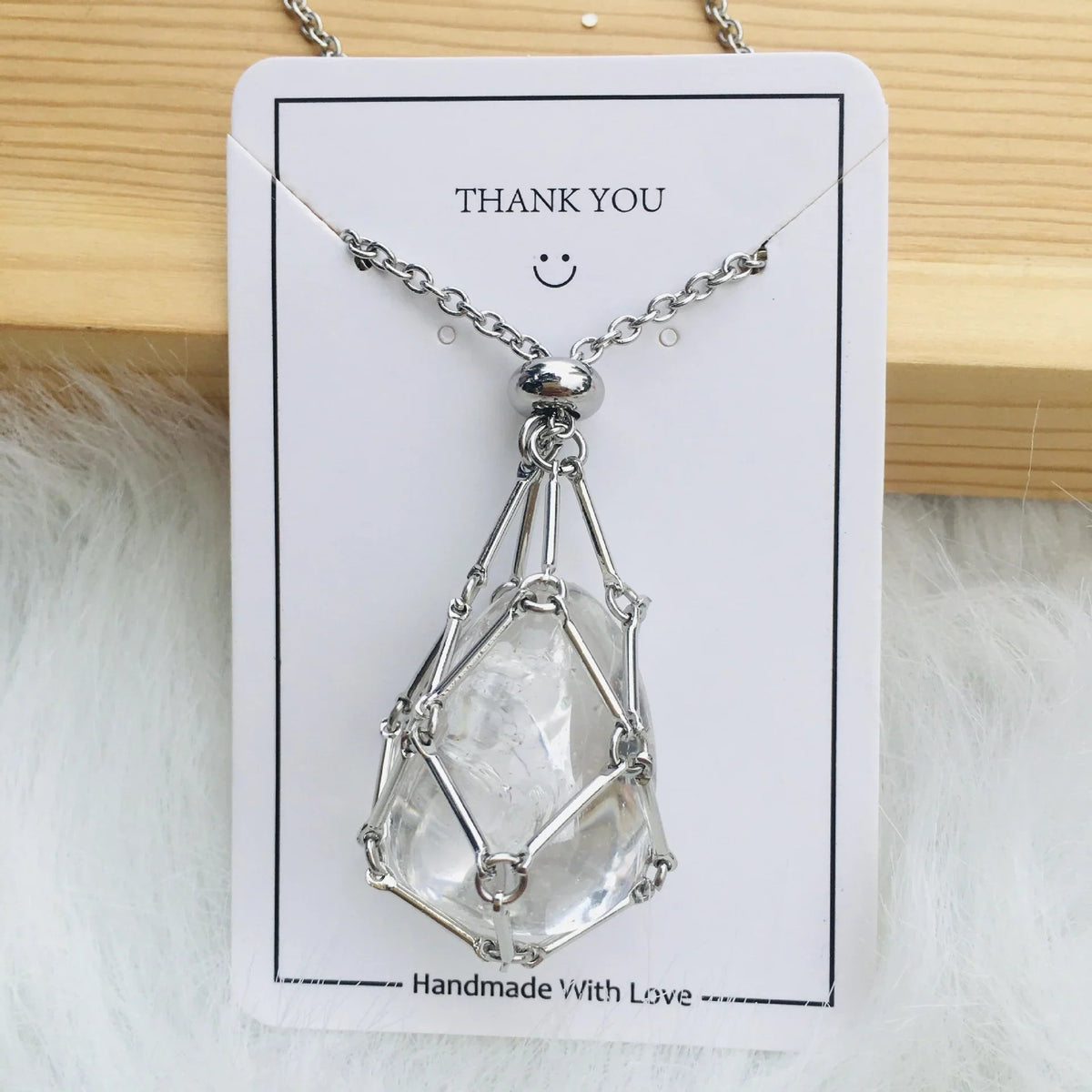 🎁2023 Crystal Stone Holder Necklace - Free (Crystal) Gift Included🎁