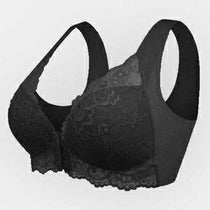 SENIORSBRA®E-FRONT CLOSURE BREATHABLE '5D' SHAPING PUSH UP BRA(BUY ONE GET TWO FREE) -Black