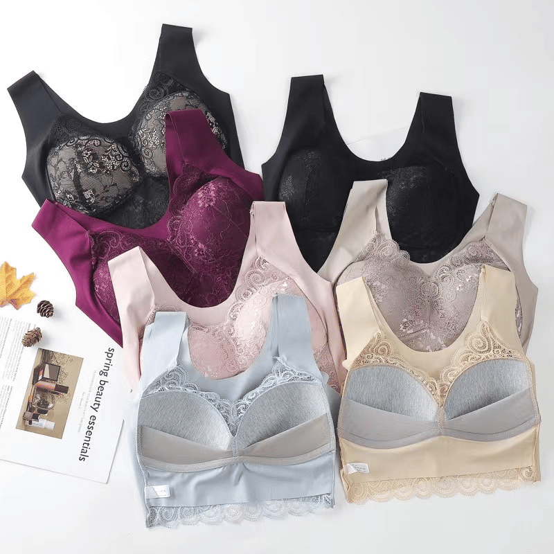 SENIORSBRA®Seamless Bra Wireless Push Up Lace Bra