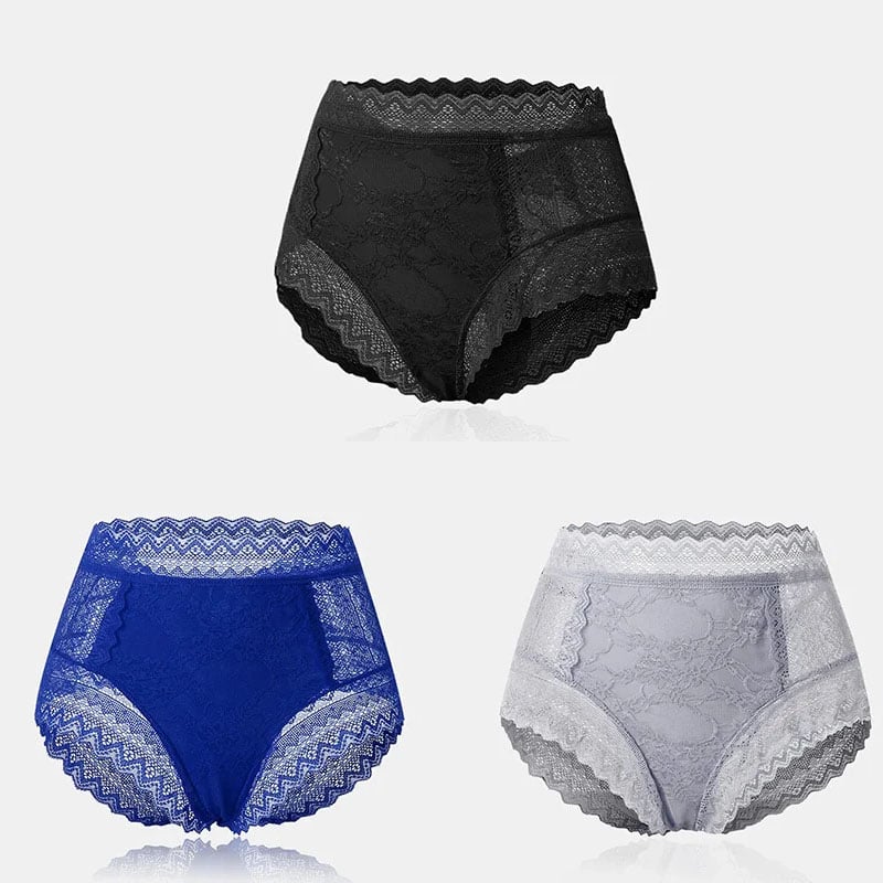 Pay 1 Get 3(3packs) Floral lace see-through panties