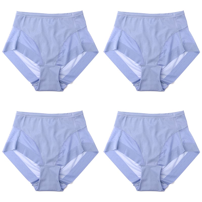 Pay 1 Get 4(4packs) High Waist Ice Silk Seamless Shaping Briefs--Last Day 49% OFF