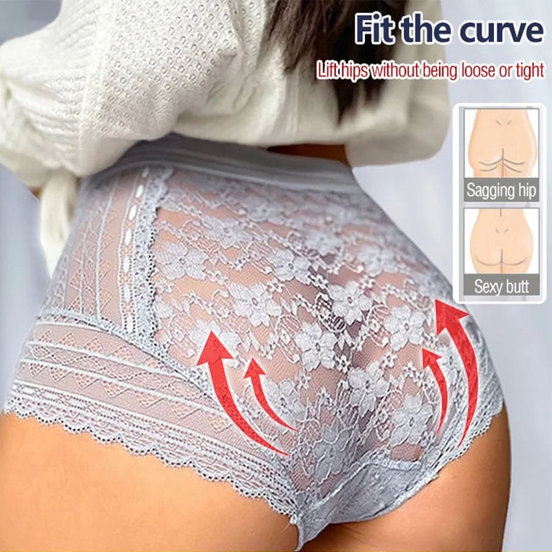 Pay 1 Get 3(3packs) Floral lace see-through panties