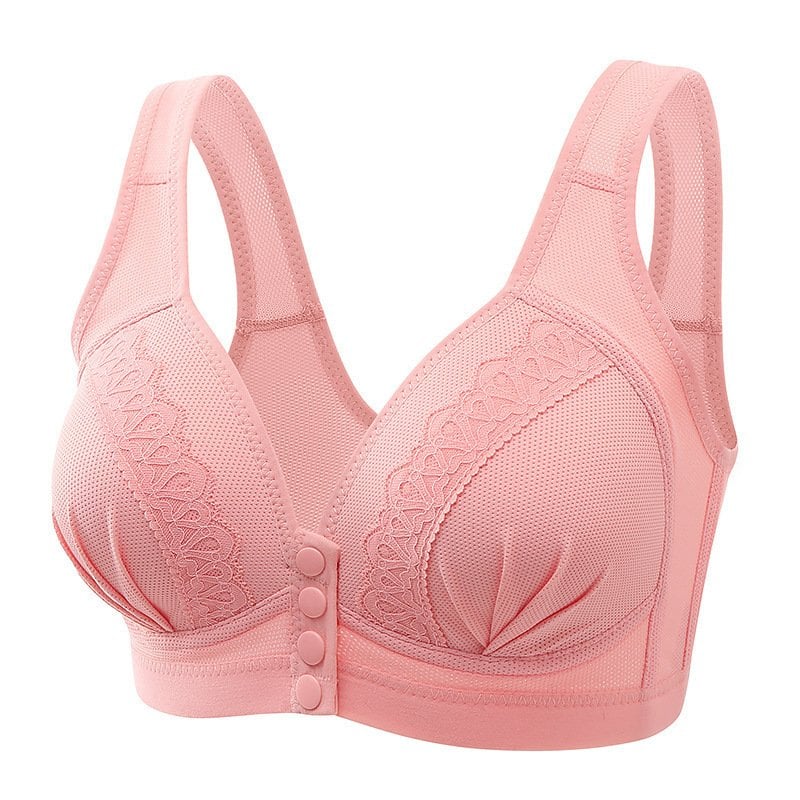 SENIORSBRA®2023 Front Button Breathable Skin-Friendly Cotton Bra-Skin