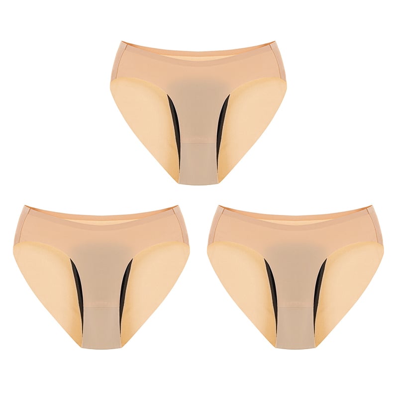 PAY 1 GET 3PACKS ❤️ Ice Silk Seamless One-piece 4-layer Leak-proof Physiological Panties