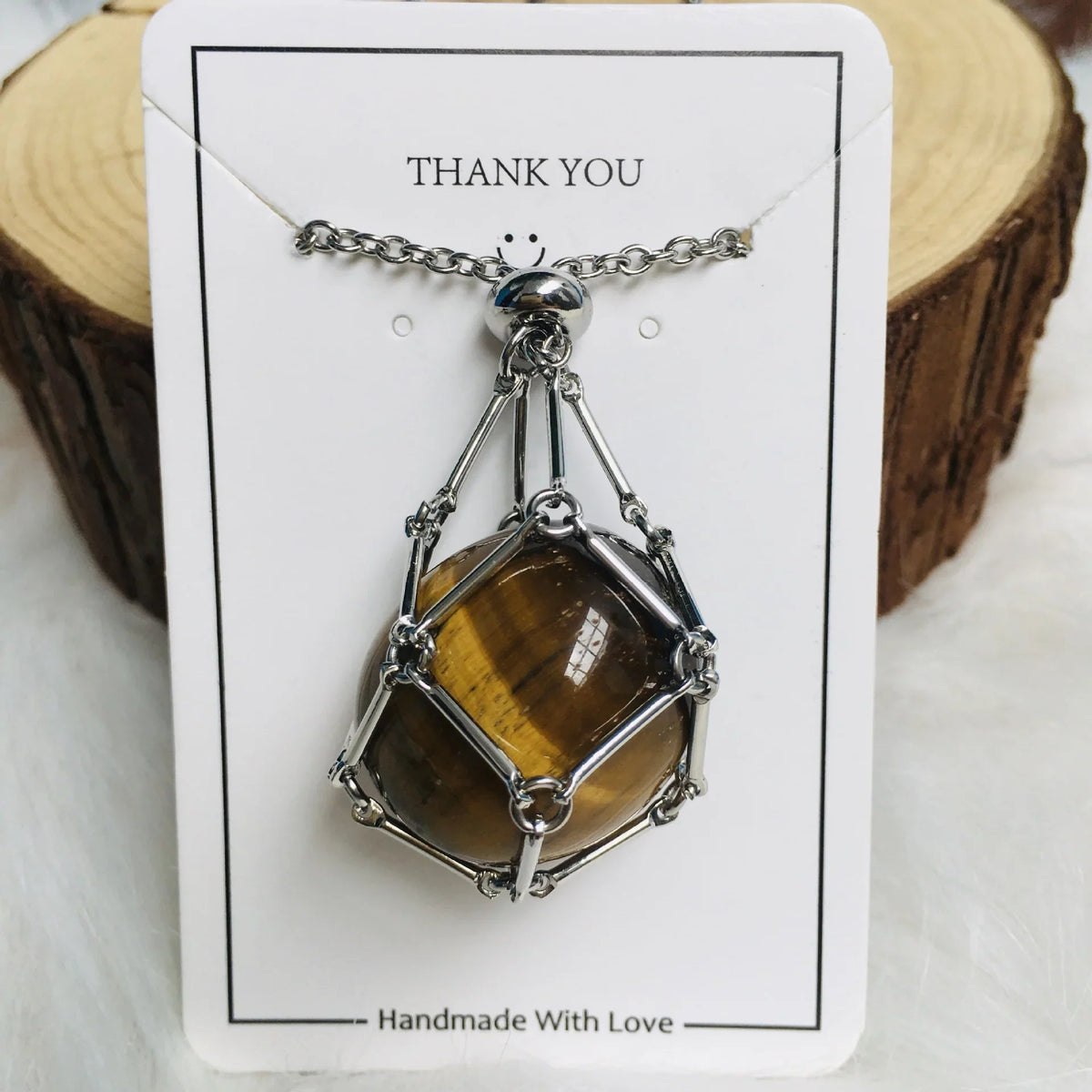🎁2023 Crystal Stone Holder Necklace - Free (Crystal) Gift Included🎁