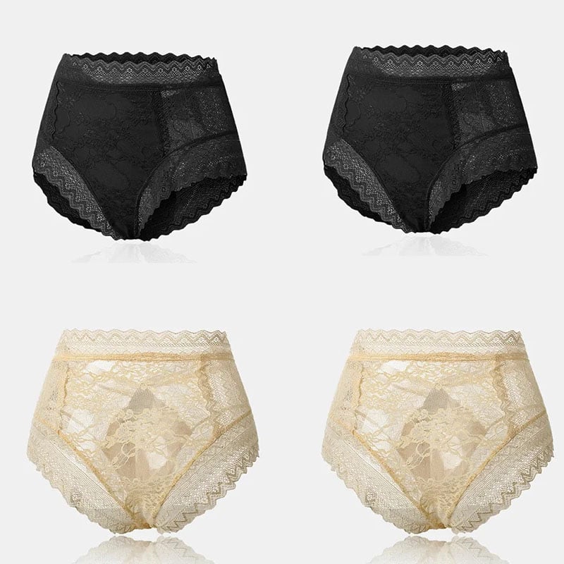 Pay 1 Get 3(3packs) Floral lace see-through panties
