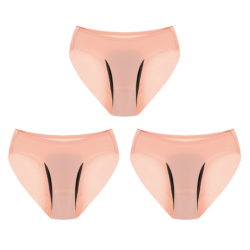 PAY 1 GET 3PACKS ❤️ Ice Silk Seamless One-piece 4-layer Leak-proof Physiological Panties